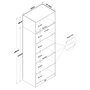 Hanah Home Armario BA210 - 4619 Blanco